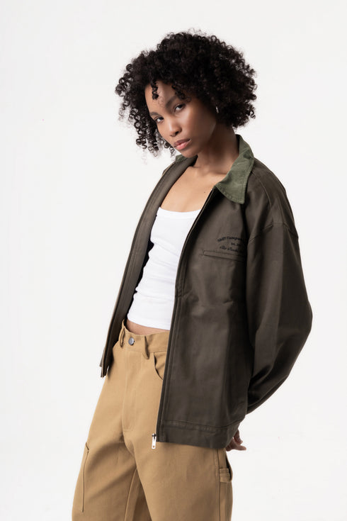 Worker Jacket Shift Green